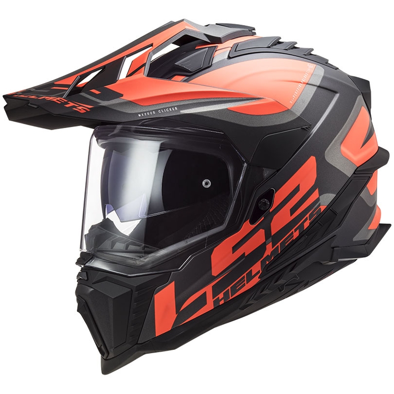 Enduro helma LS2 MX701 Explorer Alter černo-fluo oranžovo-šedá matná