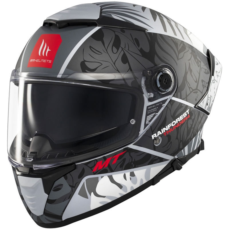 Integrální helma na motorku MT Thunder 4 SV Rainforest černo-bílá
