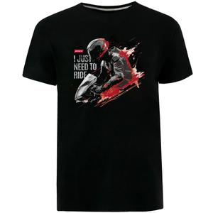 Tričko MotoZem I just need to ride černé