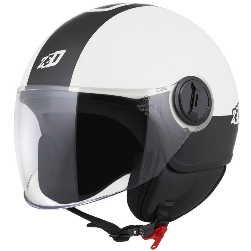Otevřená helma ZED C35 bílo-černá