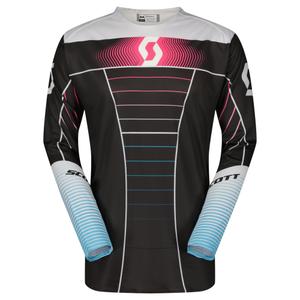 Motokrosový dres SCOTT Podium PRO modro-růžový