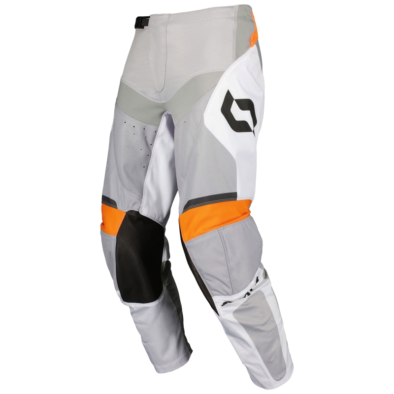 Motokrosové kalhoty SCOTT EVO Race bílo-oranžové