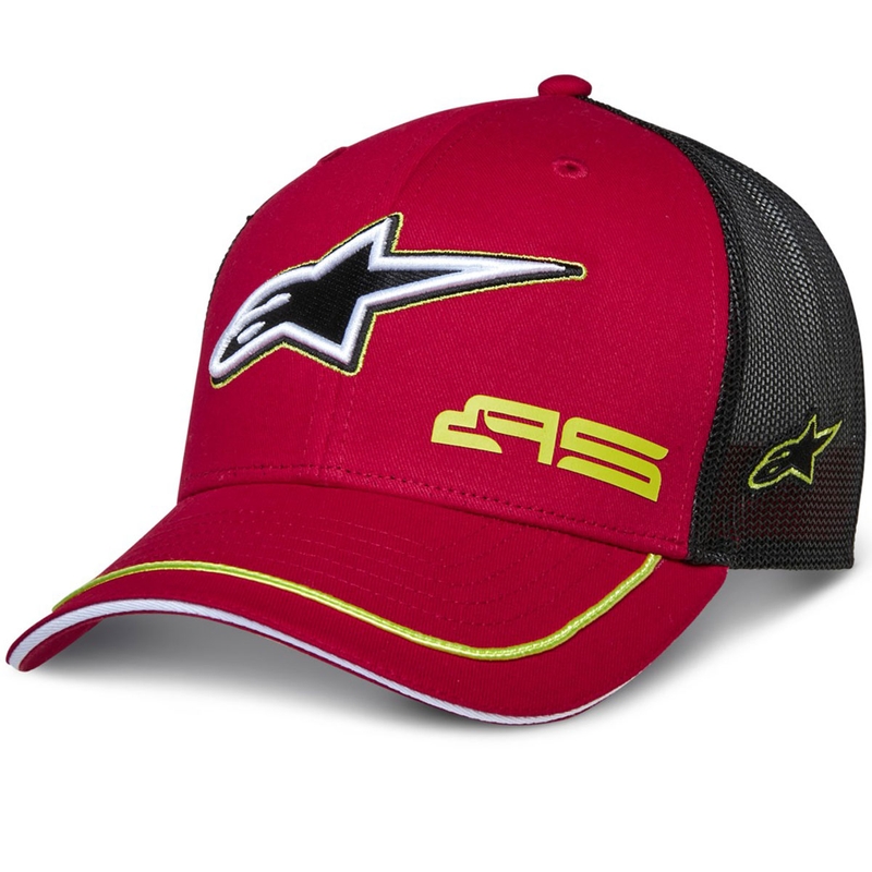 Kšiltovka Alpinestars Exceed Trucker červeno-černá