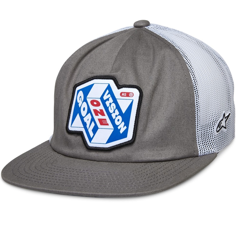 Kšiltovka Alpinestars That Way Trucker šedo-bílá