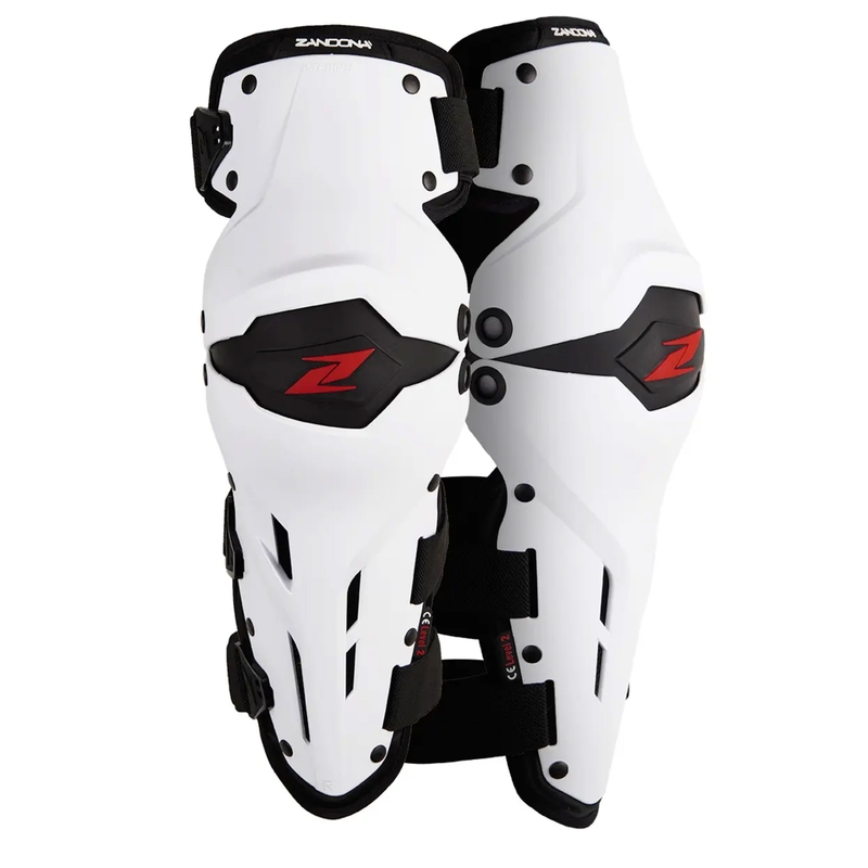 Kolenní chrániče na motorku Zandona X-Treme Kneeguard bílo-černé