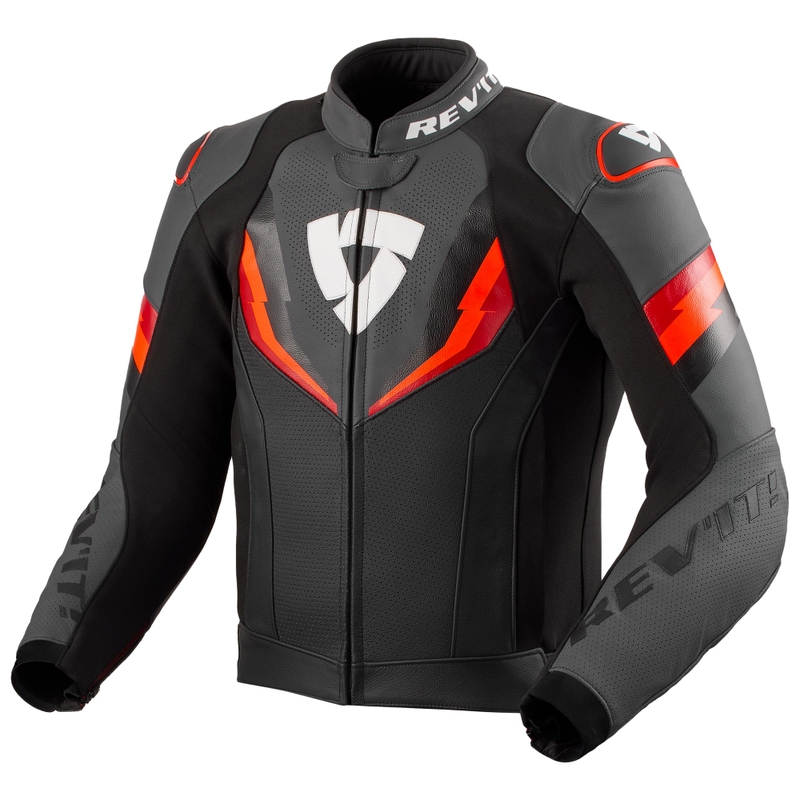 Bunda na motorku Revit Quantum 3 černo-fluo červená