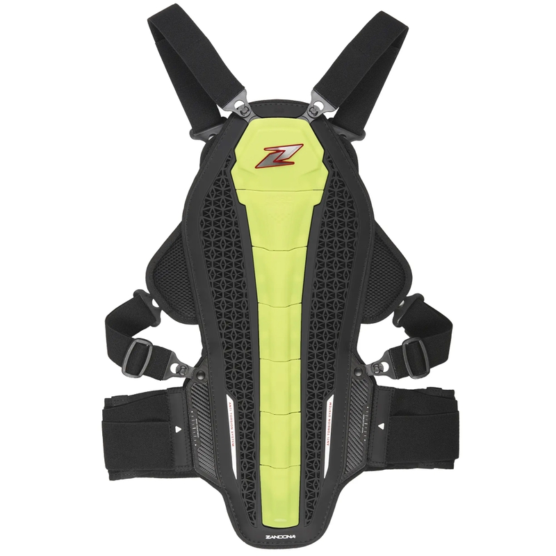 Chránič páteře a hrudníku Zandona Hybrid Armour X6 fluo žlutý 158 - 167 cm