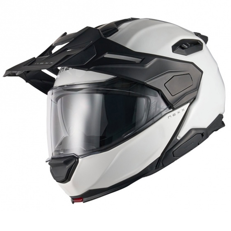 Výklopná helma na motorku Nexx X.Lifecountry Plain bílá výprodej