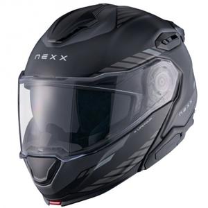 Vyklápěcí helma na motorku Nexx X.Lifetour Globe matná černo-šedá výprodej