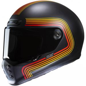 Integrální helma na motorku HJC V10 Foni MC1SF černo-červeno-oranžová