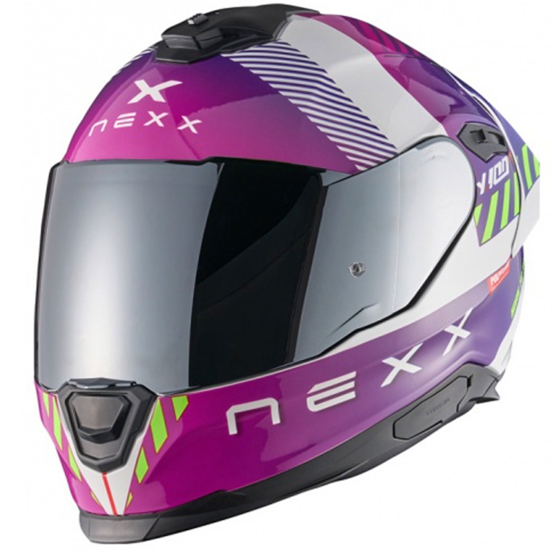 Integrální helma na motorku NEXX Y.100R Fade fialovo-bílá výprodej
