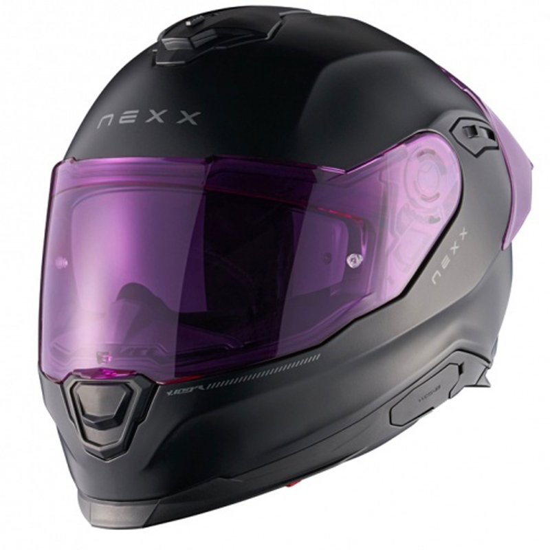 Integrální helma na motorku NEXX Y.100R Subsonic matná černo-růžová výprodej