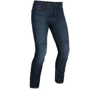 Džíny na motorku Oxford Original Approved AAA Straight Jeans seprané modré