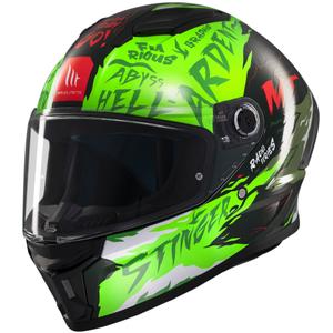 Integrální helma na motorku MT Stinger 2 Ardent zelená