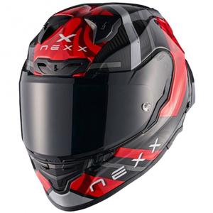 Integrální helma na motorku Nexx X.R3R Swirl červená
