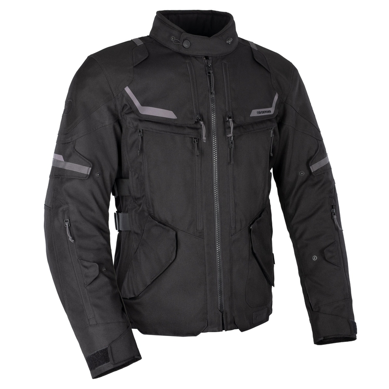 Bunda na motorku Oxford Advanced Rockland Dry2Dry černá