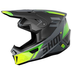 Motokrosová helma Shot Lite Ultra matná fluo žlutá