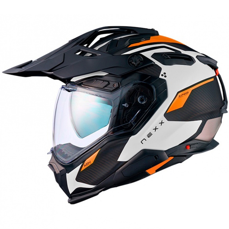 Enduro helma Nexx X.WED3 Keyo bílo-oranžová