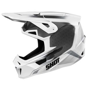 Motokrosová helma Shot Lite Challenger perleťově černo-bílá