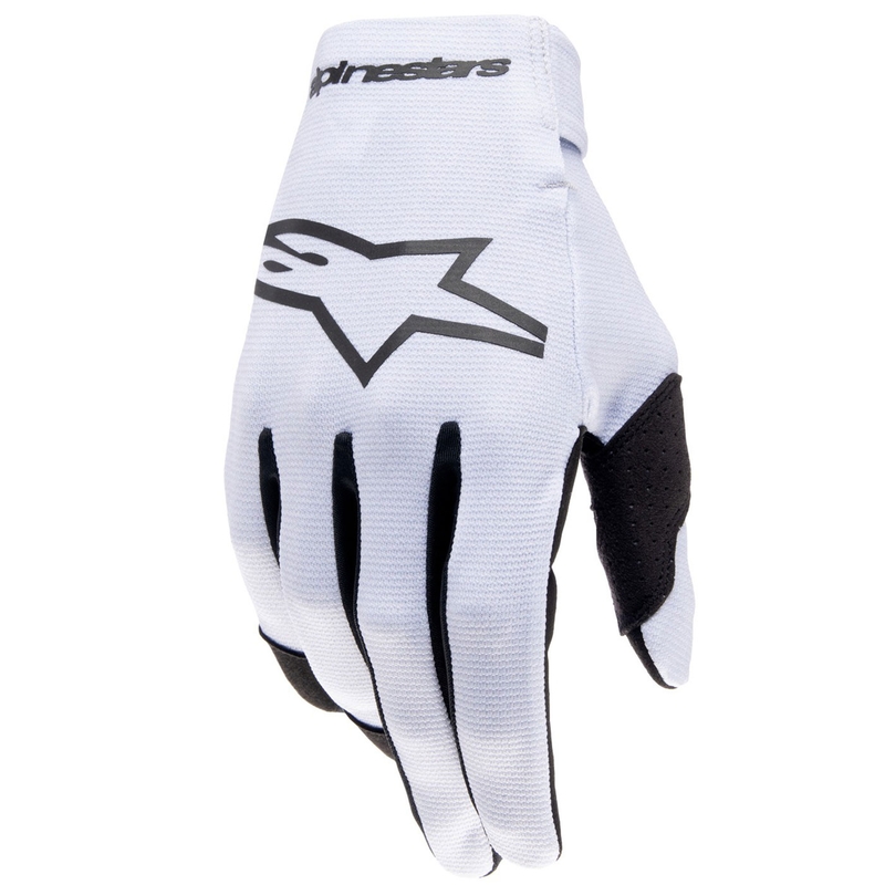 Dětské motokrosové rukavice Alpinestars Radar světle šedo-černé