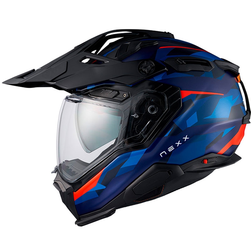 Enduro helma na motorku Nexx X.WED3 Trailmania modro-červená výprodej