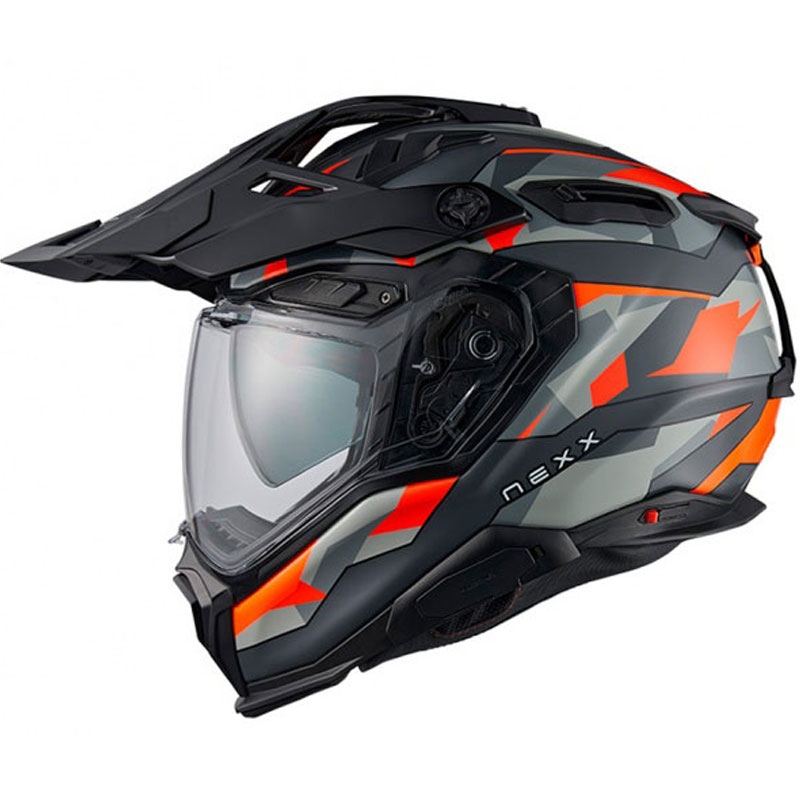 Enduro helma Nexx X.WED3 Trailmania oranžovo-šedá výprodej