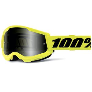 Motokrosové brýle 100% STRATA 2 Sand žluté s dvojitým kouřovým plexi