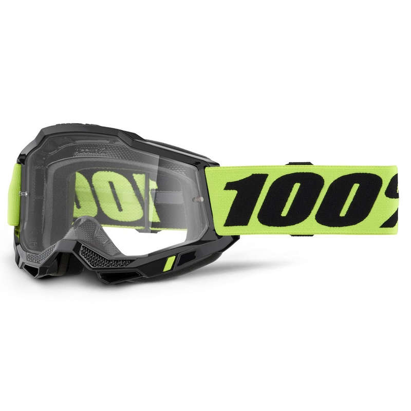 Dětské motokrosové brýle 100% ACCURI 2 USA žluté s čirým plexi