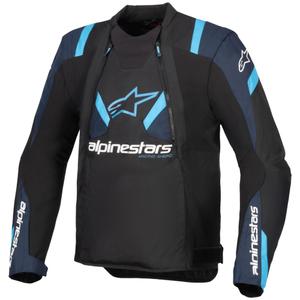 Bunda na motorku Alpinestars T-Stunt Air černo-modro-světle modrá