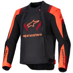Bunda na motorku Alpinestars T-Stunt Air černo-fluo červeno-červená
