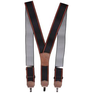 Kšandy s motivem Motorcycle bez nýtů černo-oranžové