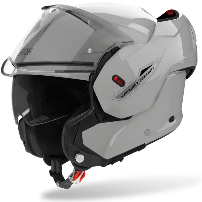 Překlápěcí helma na motorku Airoh Mathisse 2 Color cementově šedá