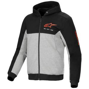 Mikina na motorku Alpinestars Chrome V2 Sport černo-šedá