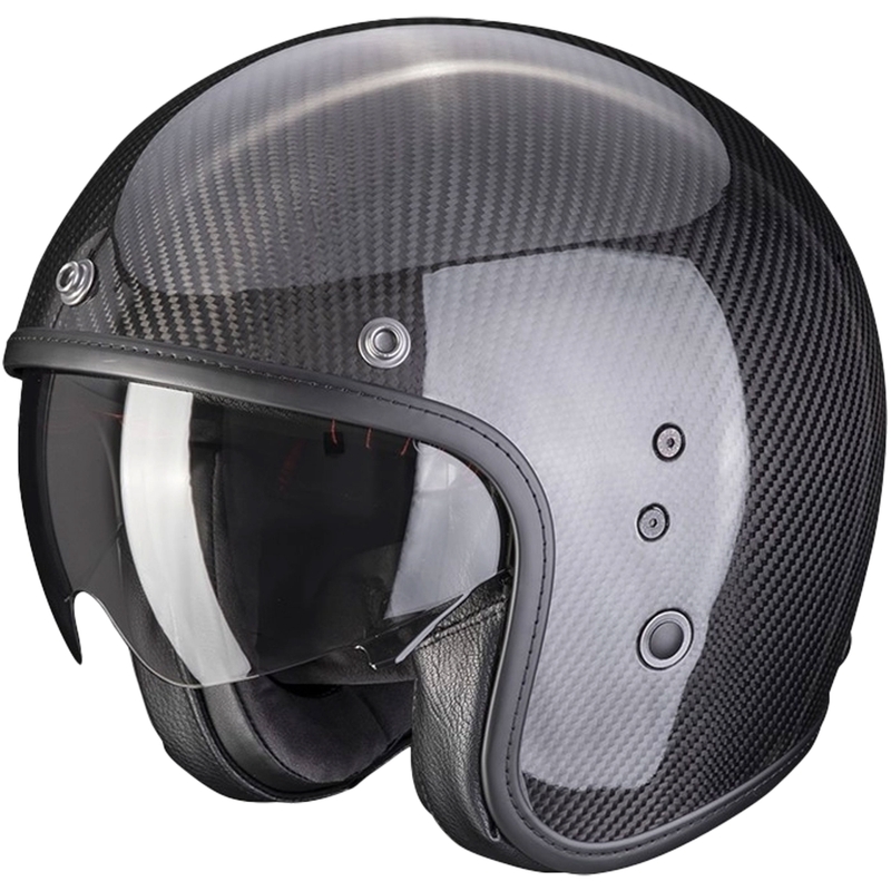 Otevřená přilba Scorpion Belfast Evo Carbon černá