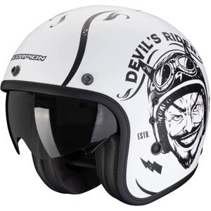 Otevřená helma na motorku Scorpion Belfast Evo ROMEO matná černo-bílá výprodej