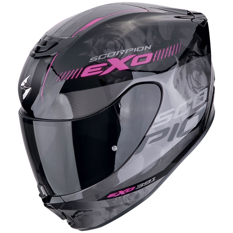 Integrální helma na motorku Scorpion EXO-391 AVA černo-růžová