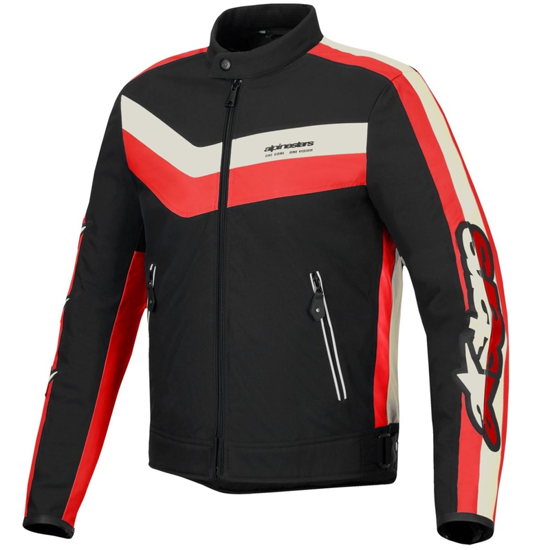Bunda na motorku Alpinestars T-Dyno Water Resistant černo-červeno-béžová