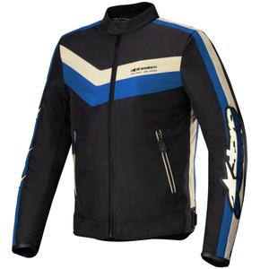 Bunda na motorku Alpinestars T-Dyno Water Resistant černo-modro-béžová