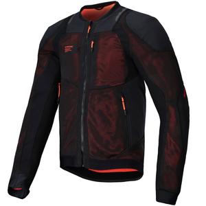 Bunda na motorku Alpinestars TROOP-AIR PRO černo-fluo červená