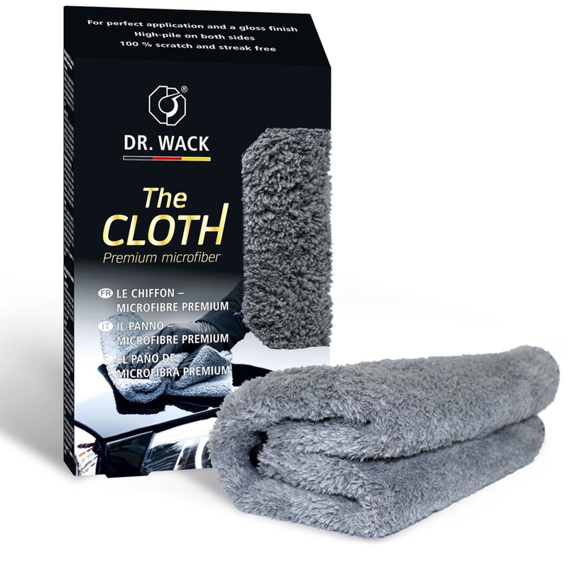 Hustá prémiová utěrka na finální rozleštění Dr. Wack The Cloth šedá