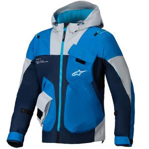 Bunda na motorku Alpinestars MOGRESS AIR modro-tmavě modro-šedá