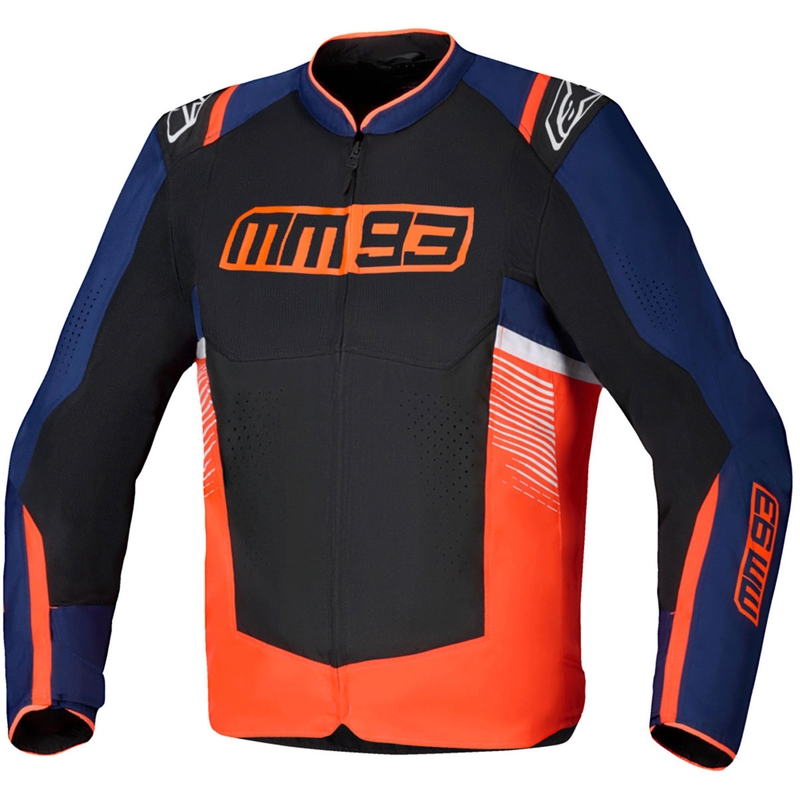 Bunda na motorku Alpinestars T-SPS Air V2 MM93 kolekce fluo červeno-modro-černo-bílá