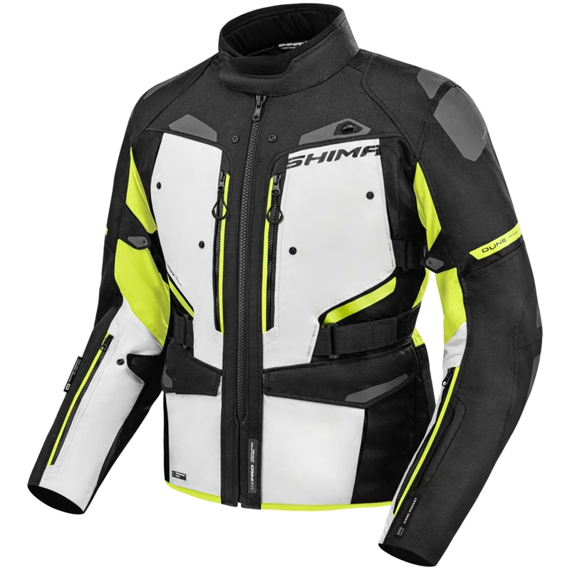 Bunda na motorku Shima Dune fluo žlutá