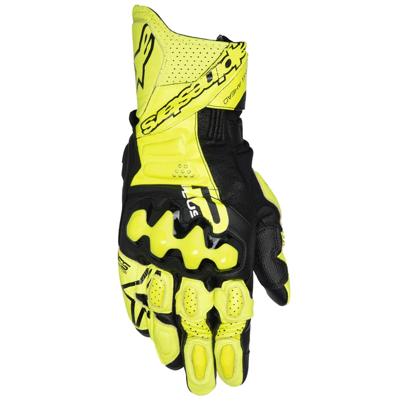 Rukavice na motorku Alpinestars GP Plus R V3 fluo žluto-černé