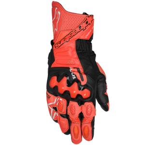 Rukavice na motorku Alpinestars GP Plus R V3 červeno-fluo červeno-černé