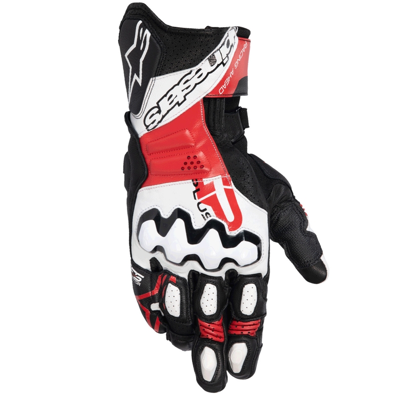 Rukavice na motorku Alpinestars GP Plus R V3 černo-bílo-červené