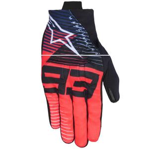 Rukavice na motorku Alpinestars Reef V2 MM93 kolekce kolekce fluo červeno-modro-bílé