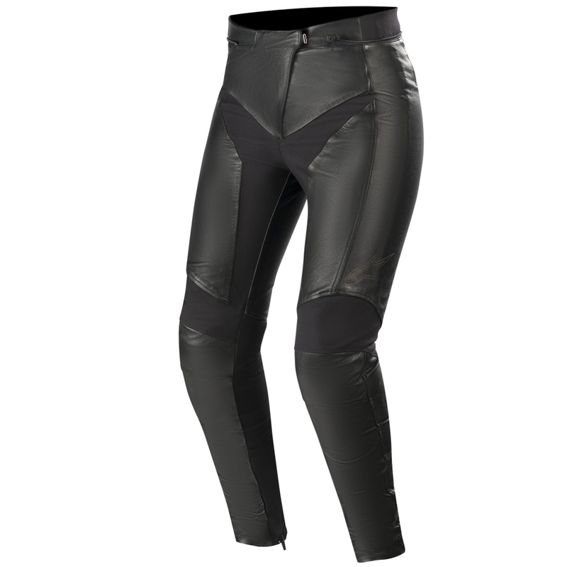 Dámské kožené kalhoty na motorku Alpinestars Stella Vika V2 černé