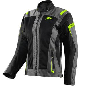 Dámská bunda na motorku Seventy Degrees SD-JT68 Sahara černo-fluo žlutá