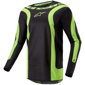 Motokrosový dres Alpinestars Fluid Lurv černo-fluo žlutá